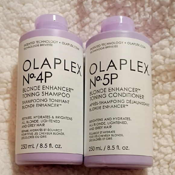 OLAPLEX No.4P and No.5P Blonde Enhancer - Shampoo & Conditioner - Picture 1 of 4
